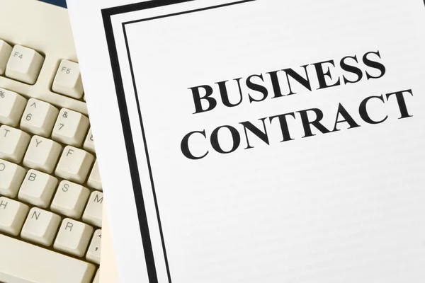 Бізнес контракт — стокове фото