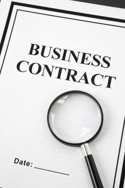 Business Contract clipart