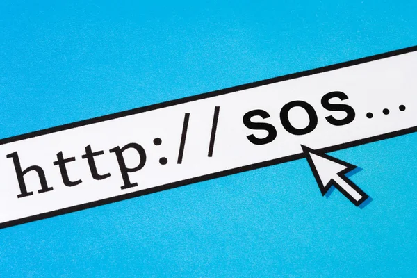 SOS en línea —  Fotos de Stock