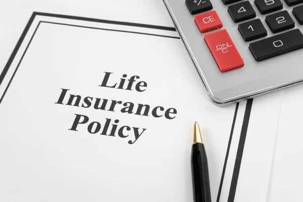 생명 보험 정책 — 스톡 사진