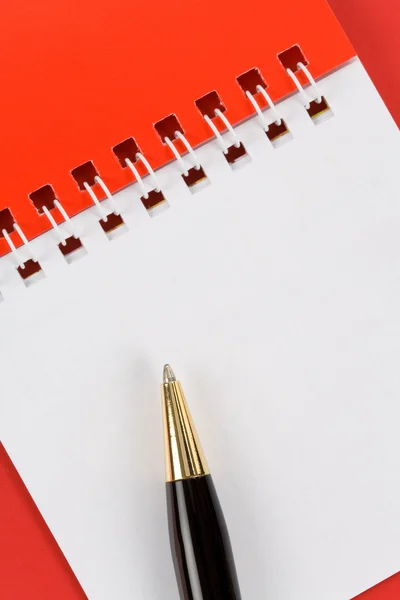 Blank Note Pad and Pen — Stock Photo, Image