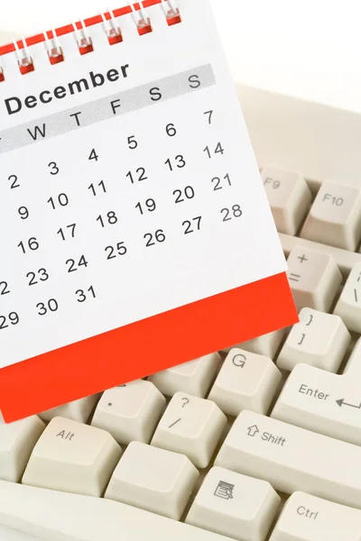 Kalendarz i klawiatury — Zdjęcie stockowe
