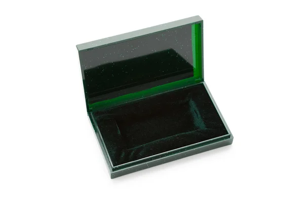 Zelený šperkovnice — Stock fotografie
