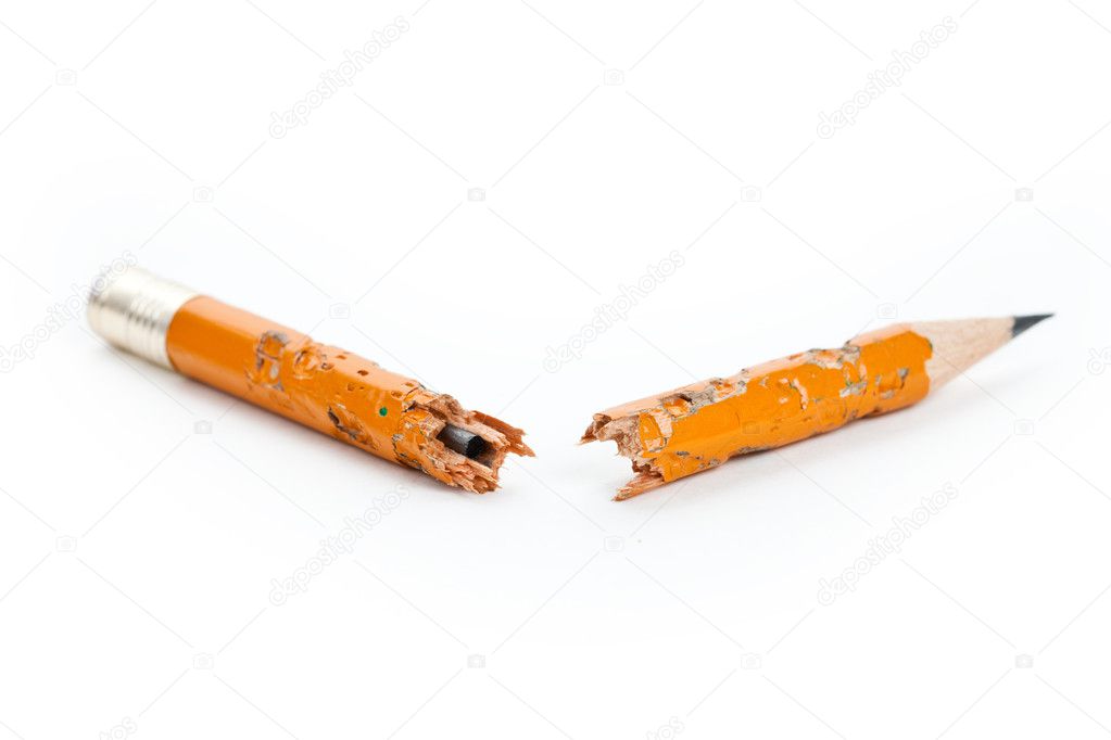 Broken Pencil — Stock Photo © Devon 8179877