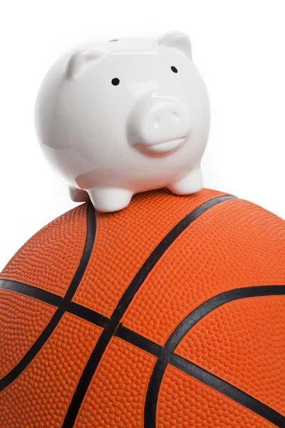 stock image Piggy Bank and basketball