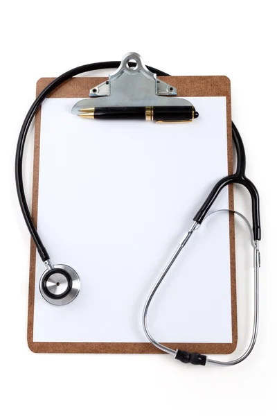 Stethoscope and Clipboard — Stock Photo, Image