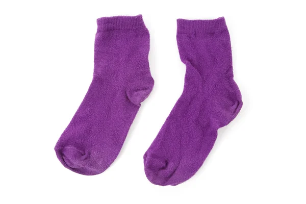 Фіолетовий шкарпетки — стокове фото