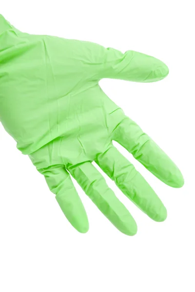 Yeşil eldiven — Stok fotoğraf