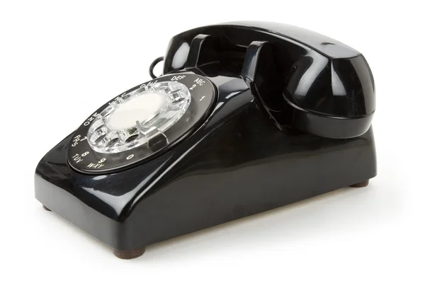 Zwarte telefoon — Stockfoto