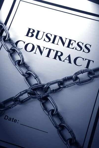 Business Contract and Chain — Stock Photo, Image