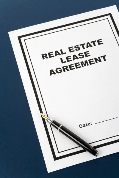 Real Estate Lease Contract — Stock Photo, Image