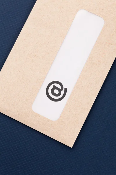 Символ и конверт — стоковое фото