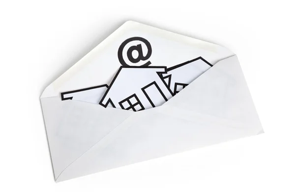 E-Mail y Símbolo del Hogar —  Fotos de Stock