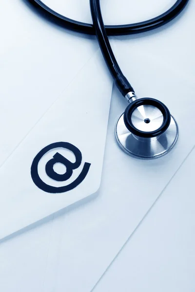 Stethoscope and email — Stock Photo, Image