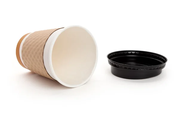 Одноразовая чашка кофе — стоковое фото
