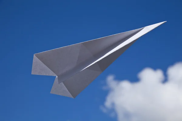 Avião de papel — Fotografia de Stock