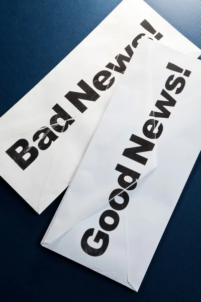 Good News and bad news — Stock Photo, Image