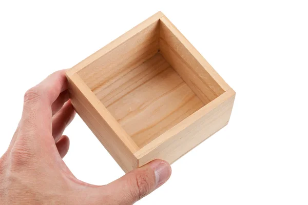 Dřevěná krabice — Stock fotografie