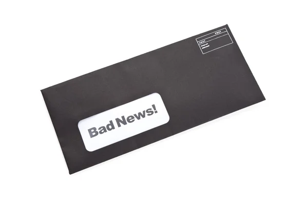 Погані новини та конверти — стокове фото