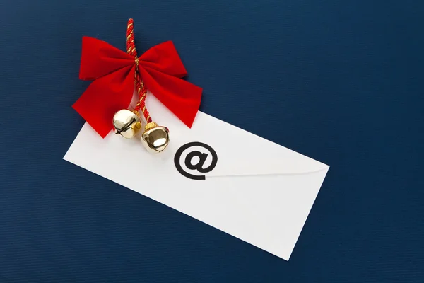 Рождественская электронная почта — стоковое фото