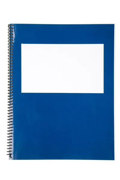Libro de texto de la escuela azul — Foto de Stock