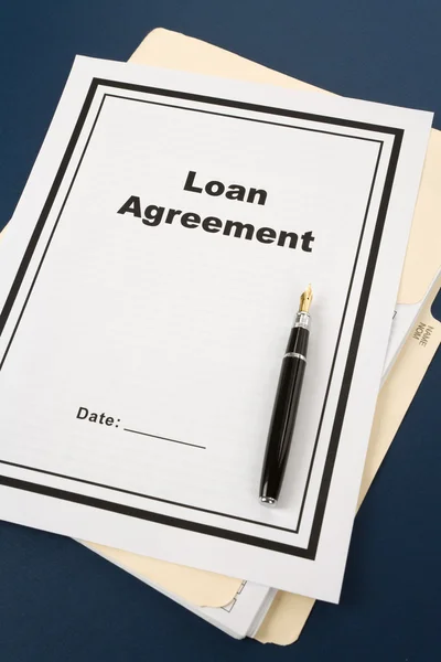 Acordo de empréstimo — Fotografia de Stock
