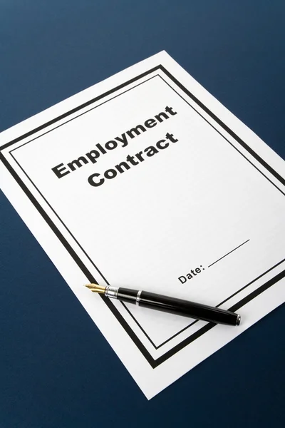 stock image Employment Contract