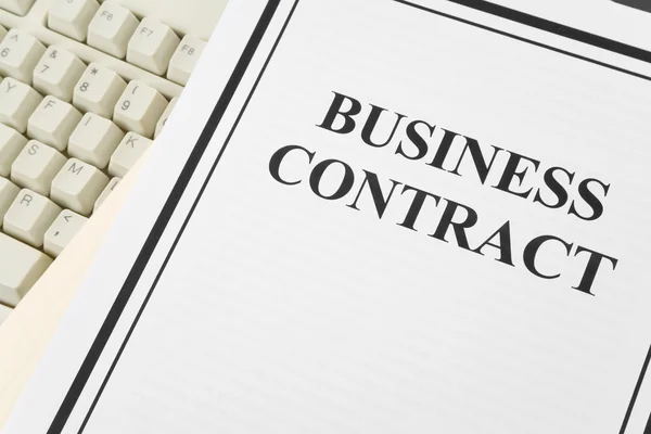 Contrato de empresa — Fotografia de Stock