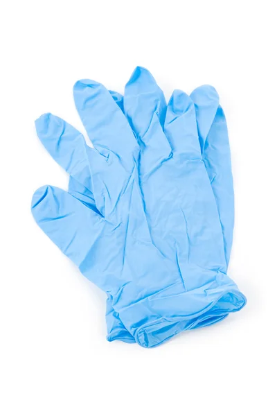 Blauwe handschoen — Stockfoto