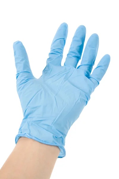 Blauwe handschoen — Stockfoto