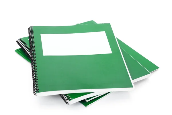 Zöld tankönyv Stock Kép