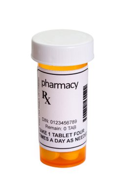 Yellow Pill Bottle clipart