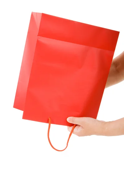 赤いショッピング バッグ — ストック写真