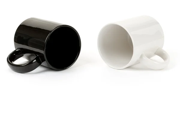 Caneca preto e branco — Fotografia de Stock