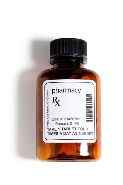 Bottiglia di pillola — Foto Stock