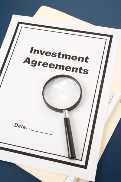 Acordo de investimento — Fotografia de Stock