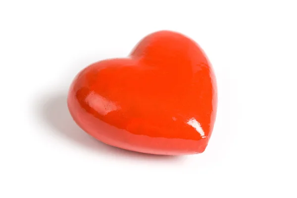 Kırmızı kalp şekli — Stok fotoğraf