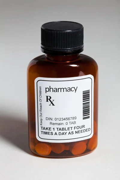 Botella de píldora —  Fotos de Stock