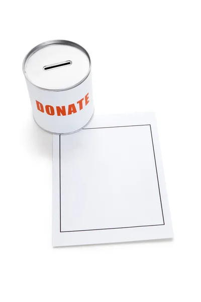 Caja de donación — Foto de Stock