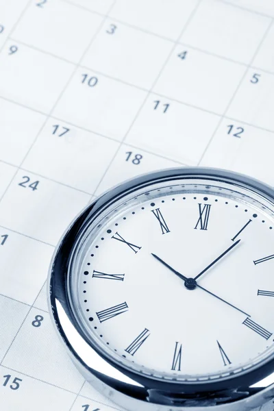 Calendario y reloj Imagen De Stock