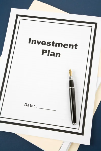 Plano de investimento — Fotografia de Stock