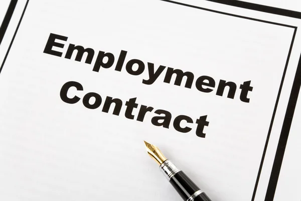 Employment Contract — Stock Photo, Image