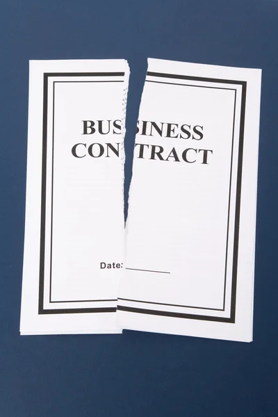 Cancelar contrato comercial — Foto de Stock