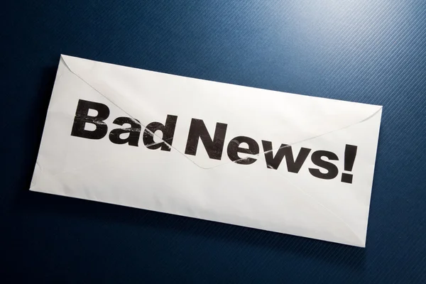 Bad News and envelope Royalty Free Stock Photos