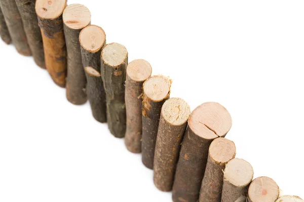 Log fence — Stock Photo, Image