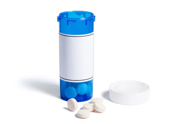 Butelka z tabletkami — Zdjęcie stockowe