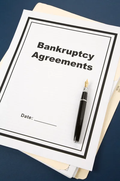 Угода про банкрутство — стокове фото