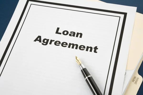 Acordo de empréstimo — Fotografia de Stock