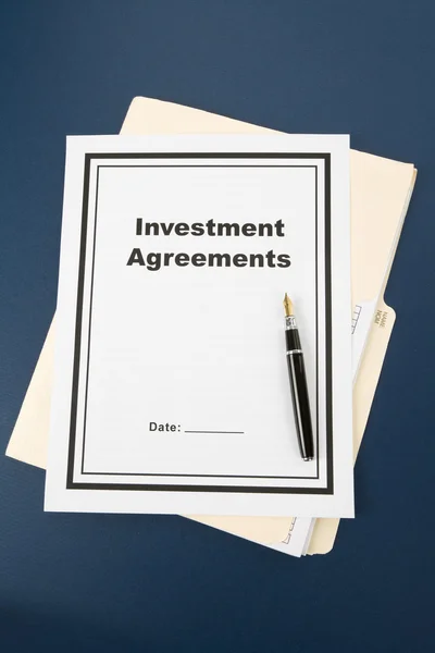 Umowę inwestycyjną — Zdjęcie stockowe