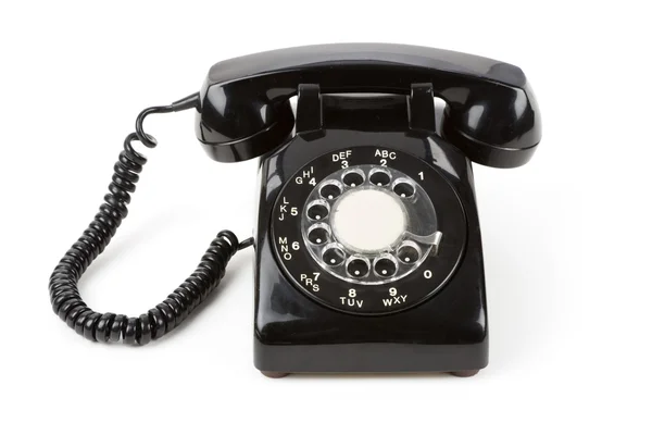 Black telephone — Stock Photo, Image